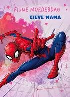 Spiderman moederdagkaart